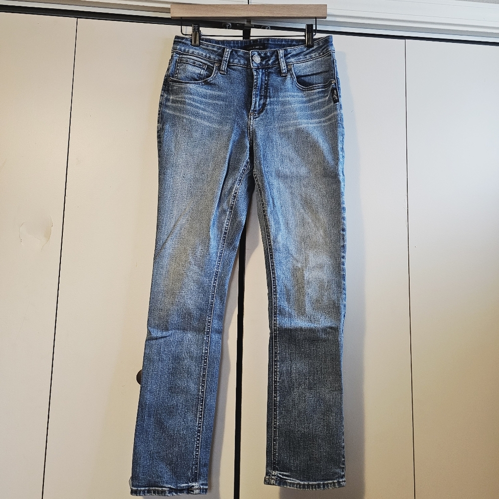 Silver Jeans | Avery Curvy Fit Straight Leg Stretch Jeans Size 29